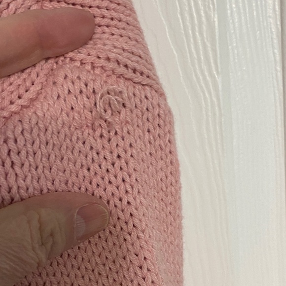Sincerely Jules Pink Sweater with White Bow size large never worn - Picture 6 of 9